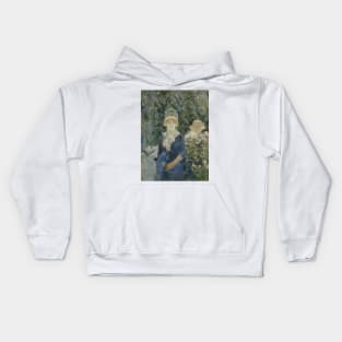 Woman in a Garden by Berthe Morisot Kids Hoodie